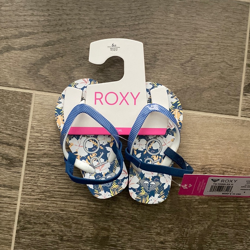 Roxy toddler flip flops